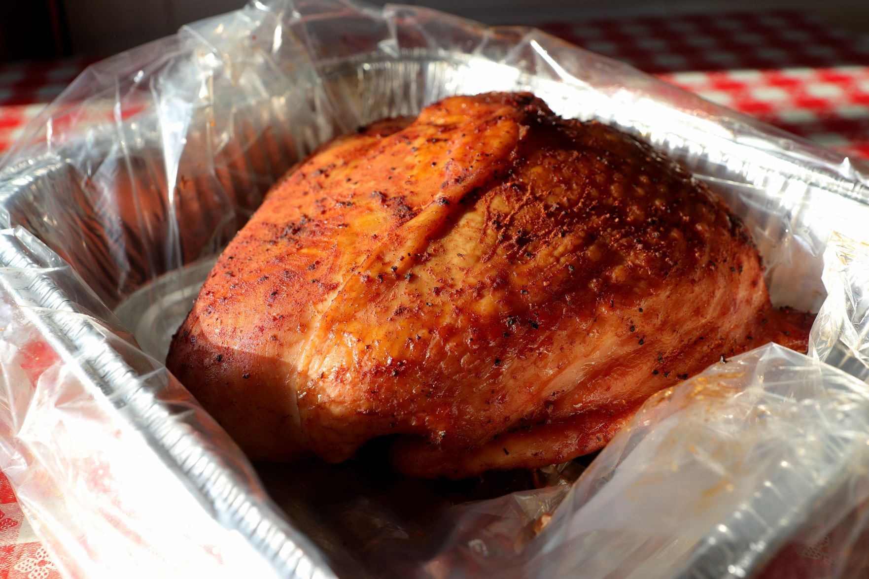 Smoked turkey breast at Bogart's
